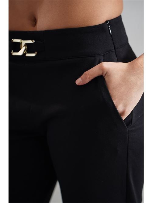 Pantalone punto milano GM by Gai Mattiolo | GM3548NERO